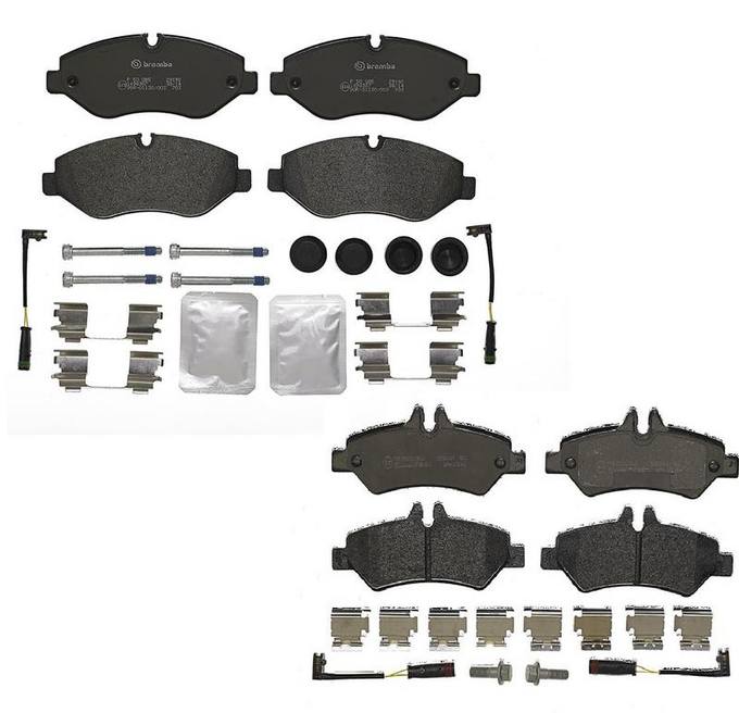 Mercedes Sprinter Brembo Brake Pads Kit -  Front and Rear (Low-Met) - Brembo 1557903KIT